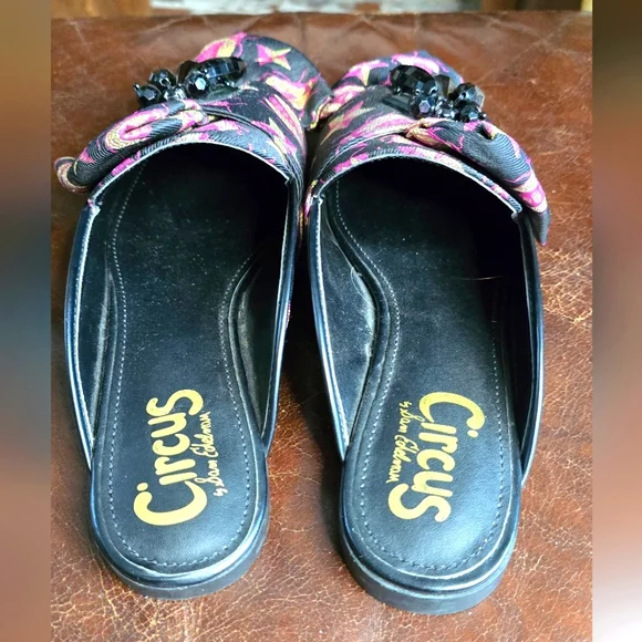 Sam Edelman Circus Posey Mule Womens 6.5 Black Embellished Slip On  - Picture 4 of 8